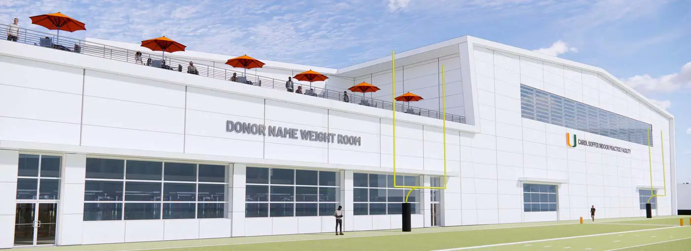 rendering of weight room