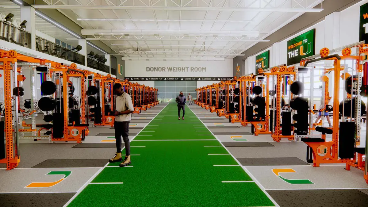 Rendering of weight room