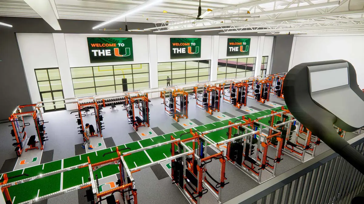 Rendering of weight room