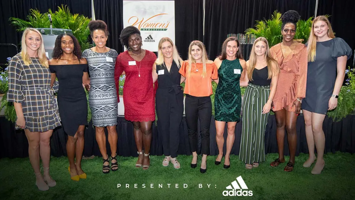 Women posting together